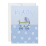 Baby Shower Carriage Invitations
