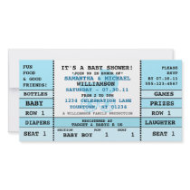 Baby Shower Concert Ticket Invitation Photo Card