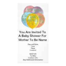 Baby Shower Customized Photo Card