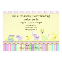 Baby shower de train de bébé de cirque invitation personnalisée