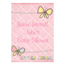 Baby shower - fille - invitation d'album