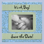 Baby Shower for a Boy Save the Date invitations