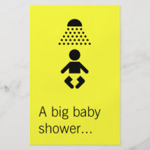 Baby shower full color flyer