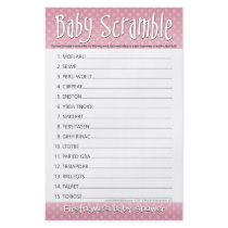 Baby Shower Game - Baby Word Scramble