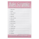Baby Shower Game - Baby Word Scramble flyers