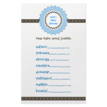 Baby Shower Game - Word Jumble