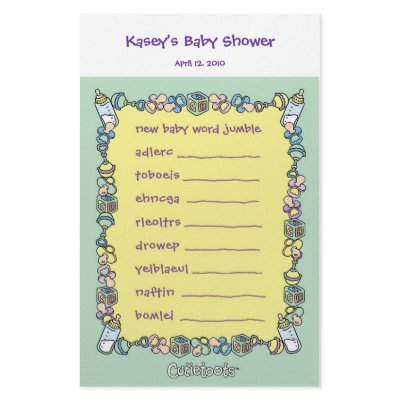 Baby Showers Games on Baby Shower Game   Word Jumble By Cutietoots