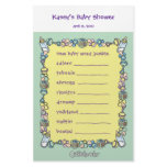 Baby Shower Game - Word Jumble stationery