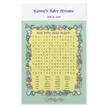Baby Shower Game - Word Search stationery