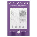 Baby Shower Game - Word Search Stationery Paper