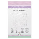 Baby Shower Game - Word Search stationery