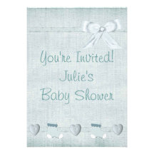 Baby shower - garçon - invitation d'album