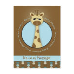 Baby Shower Giraffe Postcards