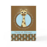 Baby Shower Giraffe Template cards
