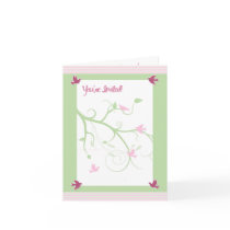 Baby Shower - Girl Greeting Cards