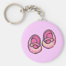 Baby shower (girl) keychains