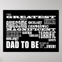 Baby Shower Greatest Best Future Fathers Dad to Be Print