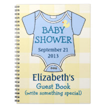 Baby Shower Guestbook Notebook