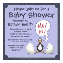 Baby Shower Invitation 107: Baby Penguin invitations