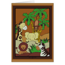 Baby Shower Invitation- Baby Jungle 10 Cards