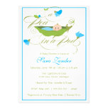 Baby Shower Invitation - Boy Pea in a Pod