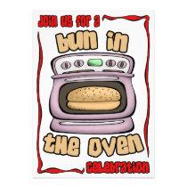 Baby Shower Invitation: Bun In The Oven 105 invitations