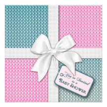 Baby Shower Invitation - Gift Wrap