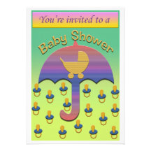 baby shower invitation(info on back)