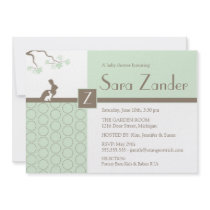 Baby Shower Invitation - Mother and Baby Bunny