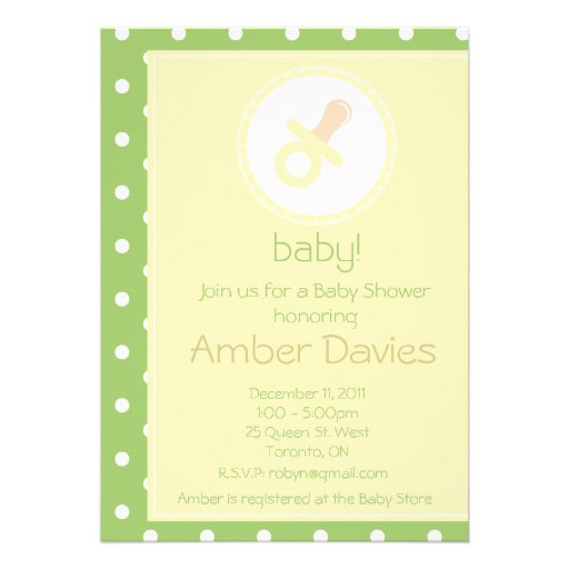 Baby Shower Invitation (Neutral)