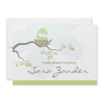 Baby Shower Invitation - Neutral Baby Bird