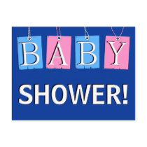 Baby Shower Invitation Postcard