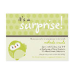 BABY SHOWER INVITATION :: surprise owl 2 Post Card
