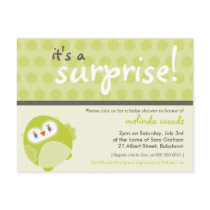 BABY SHOWER INVITATION :: surprise owl 2 Post Cards