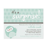 BABY SHOWER INVITATION :: surprise owl 3 Postcard