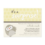 BABY SHOWER INVITATION :: surprise owl 8 Post Cards