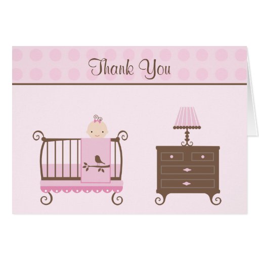 Baby Shower Invitation Thank You Card