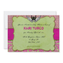 Baby Shower Invitation Whimsically Urban & Hip!
