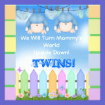 BABY SHOWER Invitations BOY TWINS! invitations