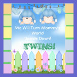BABY SHOWER Invitations BOY TWINS! invitations