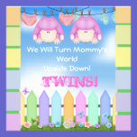 BABY SHOWER Invitations GIRL TWINS! invitations