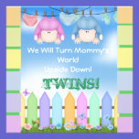 BABY SHOWER Invitations UNISEX TWINS! invitations