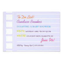 Baby Shower Invite | To Do |blu