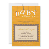 BABY SHOWER INVITES :: baby letters 1P