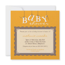 BABY SHOWER INVITES :: baby letters 1SQ
