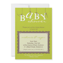 BABY SHOWER INVITES :: baby letters 2P