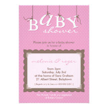 BABY SHOWER INVITES :: baby letters 4P