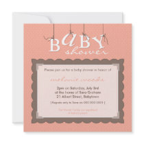 BABY SHOWER INVITES :: baby letters 5SQ