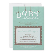 BABY SHOWER INVITES :: baby letters 6P