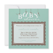 BABY SHOWER INVITES :: baby letters 6SQ